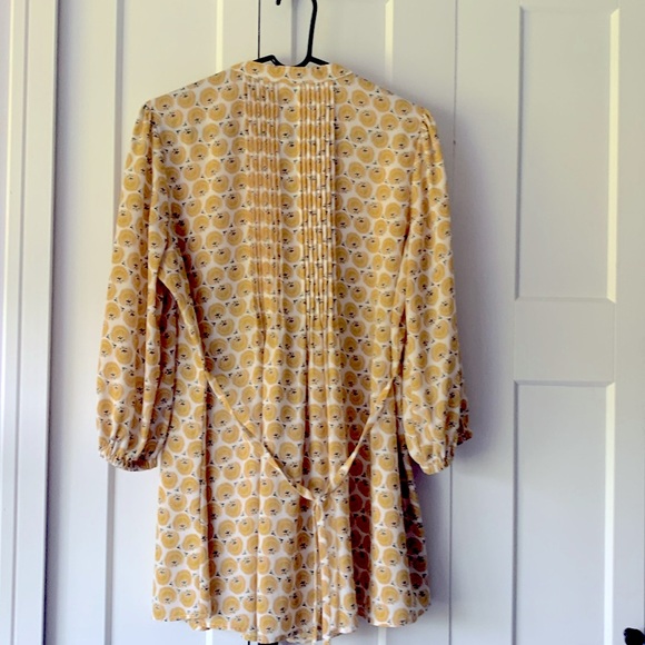 Yellow Patterned Women's Top - Picture 2 of 10